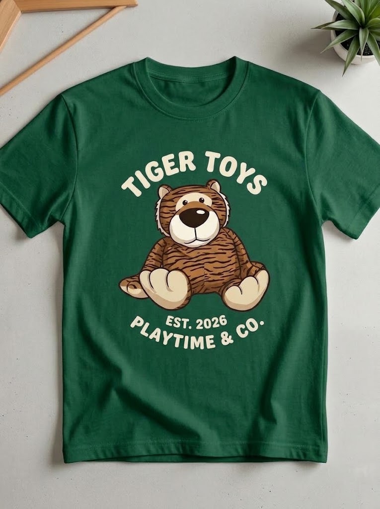 Tiger T Shirt EST.2026 Playtime & CO