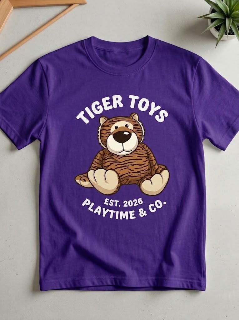 Tiger T Shirt EST.2026 Playtime & CO
