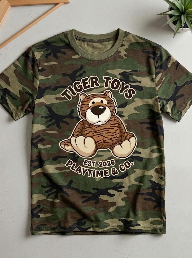 Tiger T Shirt EST.2026 Playtime & CO